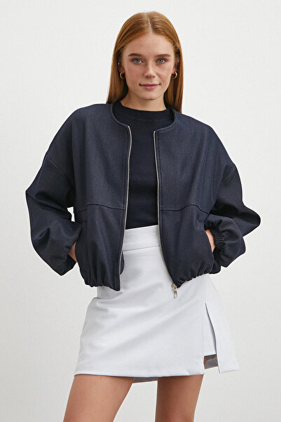 Never more Slit Shorts Skirt Blue