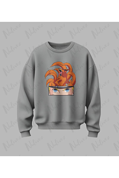 Nulivez تصميم ناروتو مطبوع سويت شيرت عالي الجودة للجنسين قصة فضفاضة برقبة دائرية