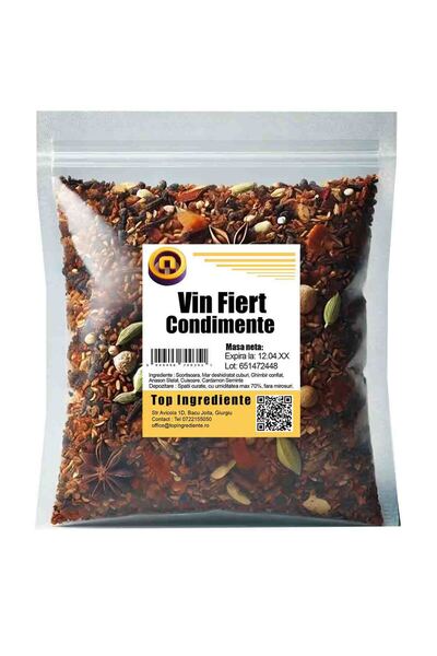 Top Ingrediente Amestec de Condimente și Fructe Deshidratate – Vin Fiert - 100g