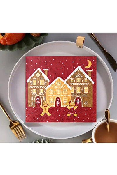 evolagrup Yıl Başı Temalı Kurabiye Adam 20’ Li Peçete / Happy New Year