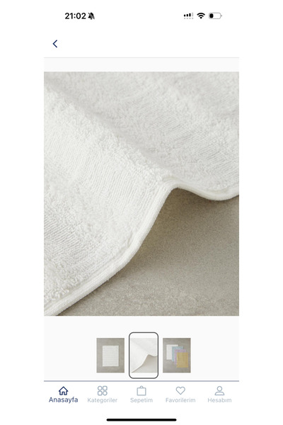 English Home %100 pamuk beyaz el havlusu