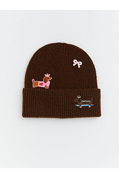 LC Waikiki مطبوع قبعة تريكو نسائية