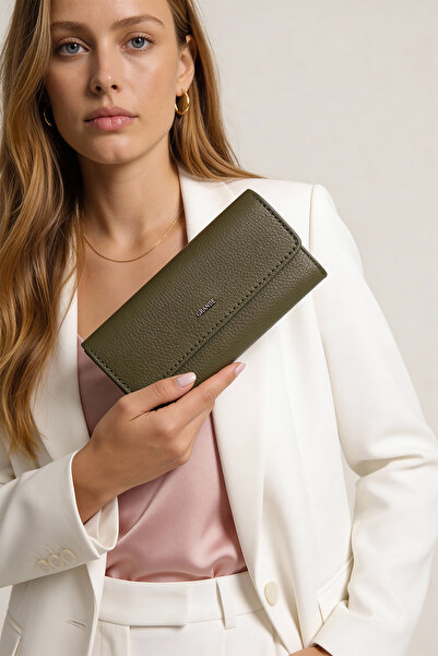 Grande Genuine Leather Khaki Wallet