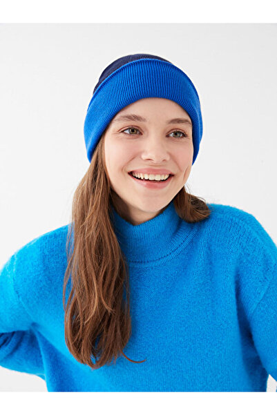 LC Waikiki Жіноча трикотажна шапка з кольоровими блоками