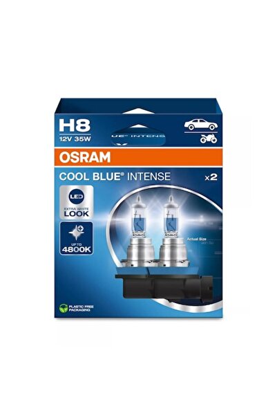 Osram Becuri H8 Albastru Rece Intens 35W 12V PGJ19-1 Set de 2