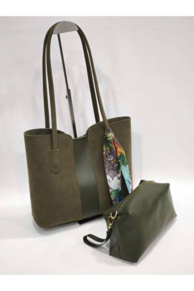 SHIKIRTI Geantă de mână și de umăr pentru femei din piele intoarsa, model cu ...