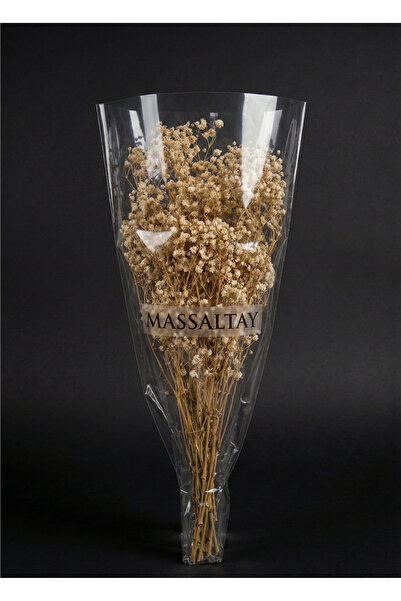 Massaltay باقة واحدة من زهور الشوكليه الطبيعية اللون – زهور صناعية للزينة ومو...