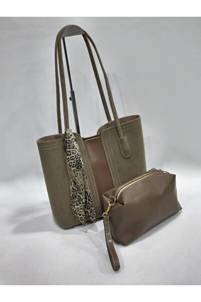 SHIKIRTI Geantă de mână și de umăr pentru femei din piele intoarsa, model cu ...