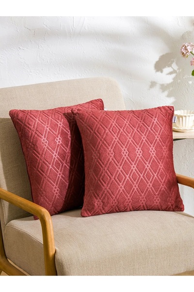 LC Waikiki LCW HOME Червона оббивка з капітоневим візерунком, 2 шт., 45x45 см