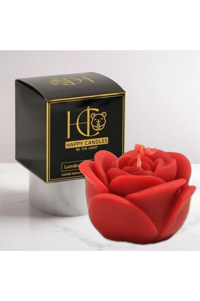 Happy Candles Beeswax candle, Rose L