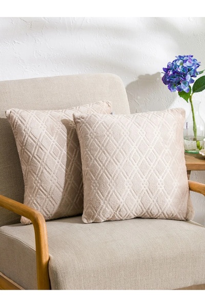 LC Waikiki LCW HOME Червона оббивка з капітоневим візерунком, 2 шт., 45x45 см