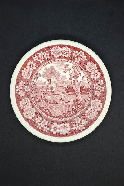 Villeroy & Boch Rusticana Alman Porselen Pasta Tabağı Kırmızı 20 cm