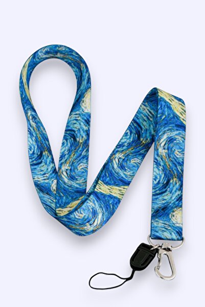 MİLLENEX Vincent Van Gogh Telefon Askı Yaka Kartı Boyun Askısı Askı İpi Boyun...