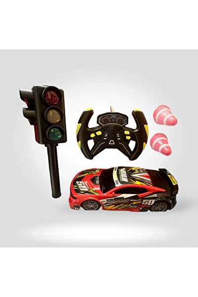 Universul Jucăriilor Remote control car — with traffic lights, cones and lights, children's toy 3
