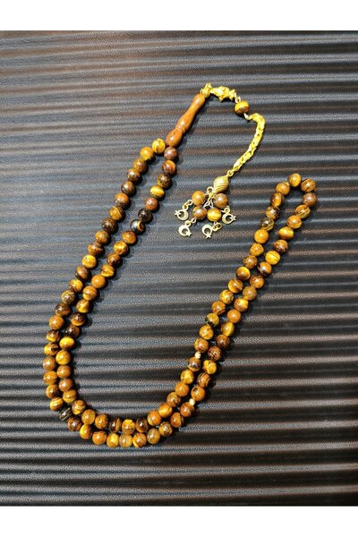 Anemore Collection سبحة من حجر الكابلان الطبيعي 99 حبة مصنوعة خصيصًا