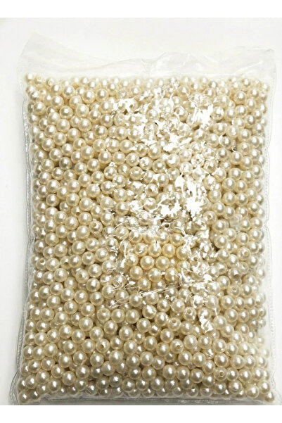 Massaltay Mărgele din perle naturale, 8 mm, culoare crem, 500 grame – Mărgele...