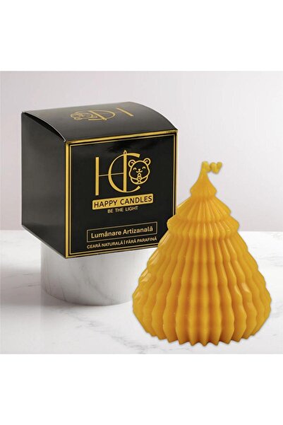 Happy Candles Beeswax candle, Fir Canelat L