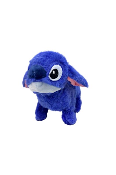 JPT Jucărie de pluș albastră, asemănătoare cu cusătura, 20 cm, plimbări și su...