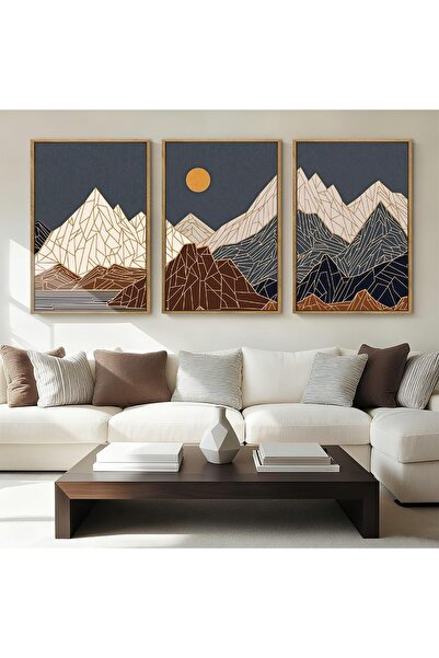 ALAYRA International لوحة فنية جدارية أنيقة تجريدية مؤطرة، مقاس 40 × 60 سم