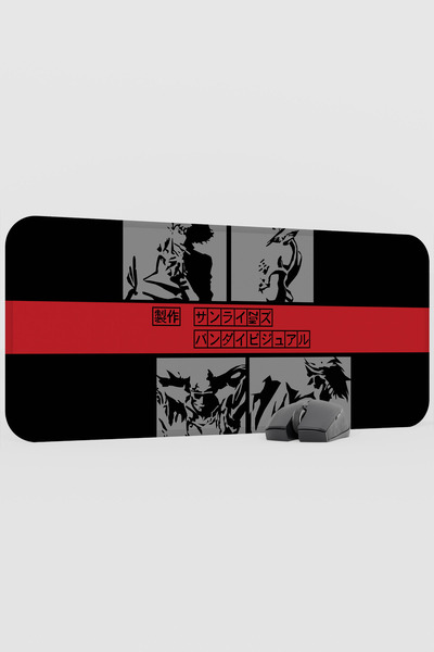 mousepad bastir لوحة ماوس كاوبوي بيوبوب أنيمي V3 - مقاس 70×30 سم، قاعدة مطاطي...