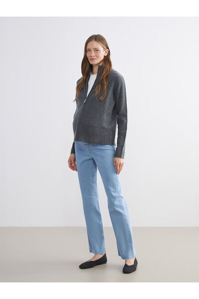LC Waikiki Maternity Jean Pants with Abdominal Panel and Straight Fit for Sty...