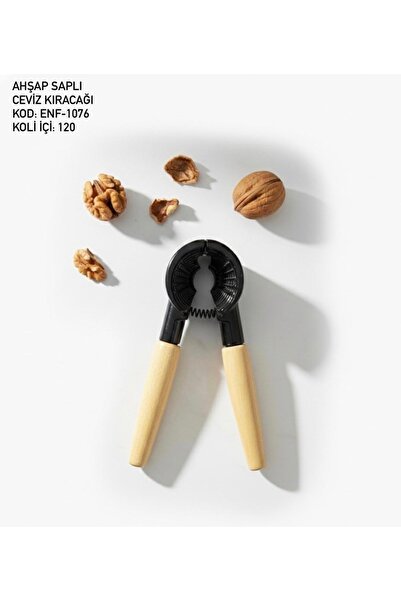 Dorsa Wooden Handle Walnut & Hazelnut Cracker Long-Lasting