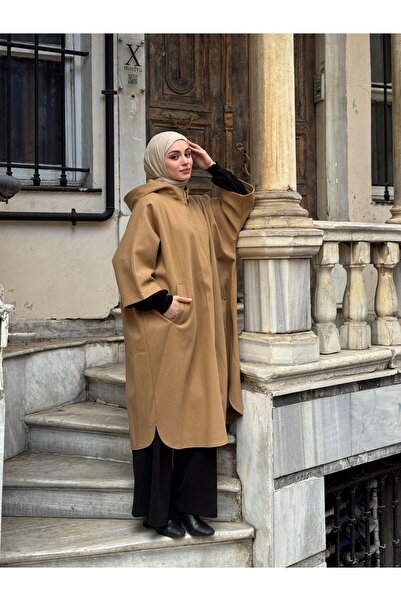 MİREL BUTİK Poncho cu glugă pentru femei ELITE