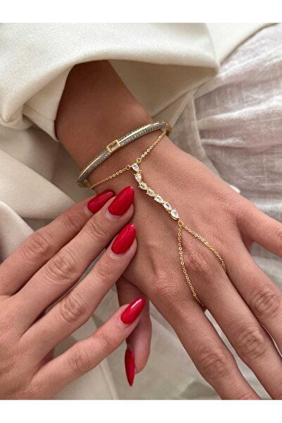 Bubbleatelier Gold Drop Stone Shahmeran Bracelet