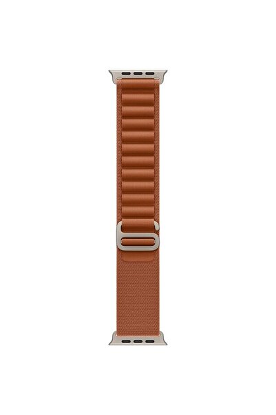 Apple Watch 49mm Terra Cotta Alpine Loop Band - Large - Titanium Finish (MFTD4ZM/A)