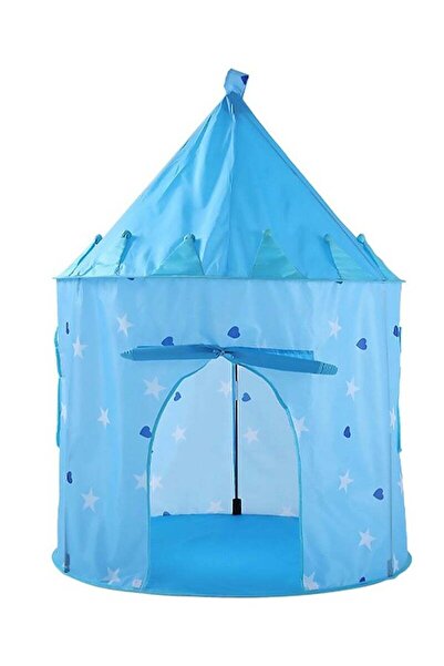 AGD Small Children's Play Tent, Portable Lightweight Foldable 105x135 cm Light Blue