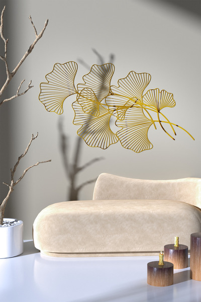 SWS Design GOLD KAPLAMA PASLANMAZ ÇELİK DUVAR TABLOSU, AYNA YÜZEY DEKORATİF D...