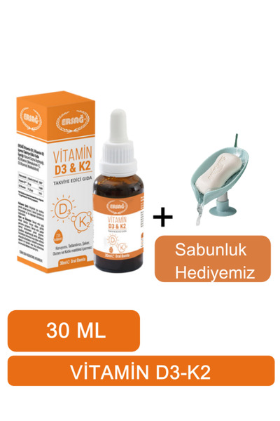 Ersağ Vitamin D3, Vitamin K2 + (Sabunluk Hediyemiz) 2096-11