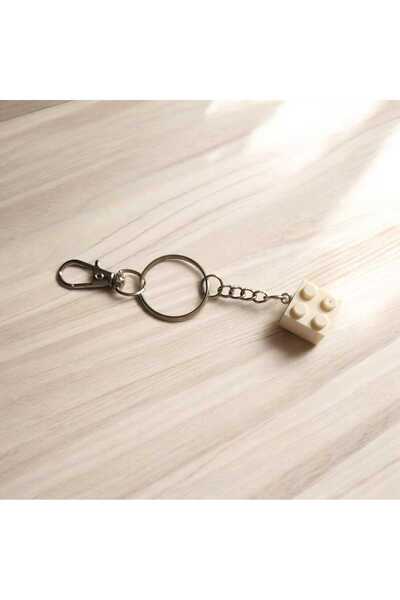 Pawnest Handmade Block Toy Keychain – Attachable to Bag, 10 Color Options, wi...