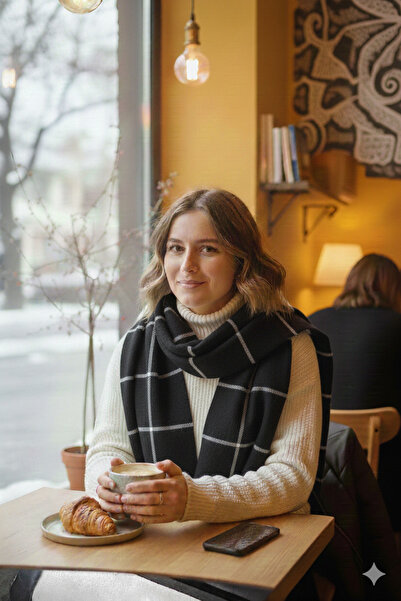 Etoile Studio Patterned Scarf Shoulder Shawl 70X180 cm