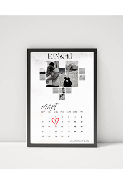 HEDİYECRAFT Kişiye özel fotoğraflı çerçeveli hediye tablo özel gün - yıldönüm...