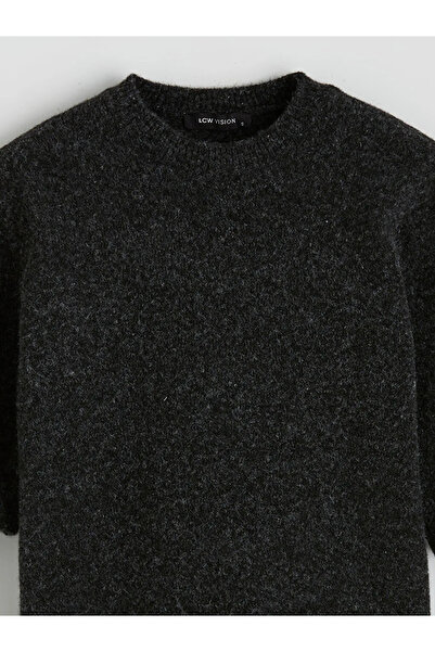LC Waikiki Lcw Vision Anthracite Crew Neck Women's Knitwear Sweater