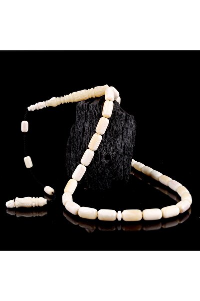 Tesbihsepetim Master-Crafted Carved Imami Capsule-Cut Camel Bone Prayer Beads