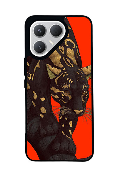 TECNO حافظة سوداء متوافقة مع هاتف Pova 7 Pro – سيليكون ناعم، واقي، غطاء ممتص للصدمات