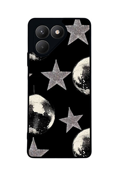 TECNO Pova 7 Matte Compatible Black Case – Soft Silicone, Protective, Shock-A...