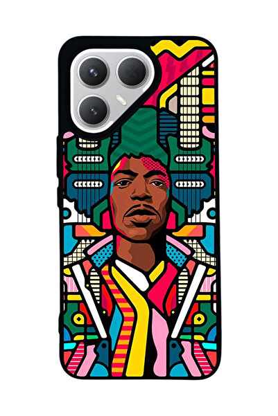 TECNO حافظة سوداء متوافقة مع هاتف Pova 7 Pro – سيليكون ناعم، واقي، غطاء ممتص للصدمات