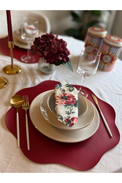 Lin Home Deri Amerikan Servis / Supla / Placemats