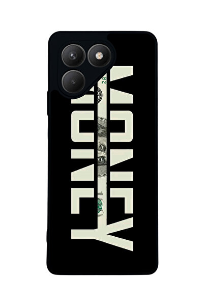 TECNO حافظة سوداء متوافقة مع Pova 7 Matte - سيليكون ناعم، واقي، غطاء ممتص للصدمات