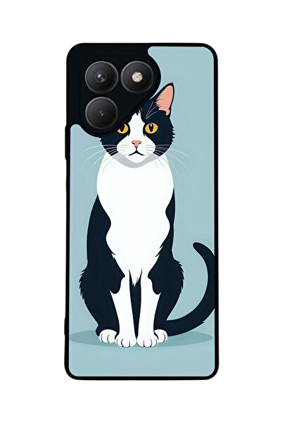 TECNO حافظة سوداء متوافقة مع Pova 7 Matte - سيليكون ناعم، واقي، غطاء ممتص للصدمات