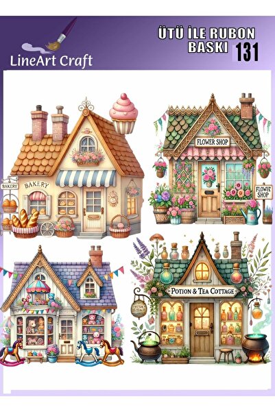 LİNEART Ütü ile Rubon Baskı Transfer No:RB131-30x30cm