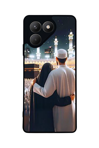 TECNO Pova 7 Matte Compatible Black Case – Soft Silicone, Protective, Shock-A...