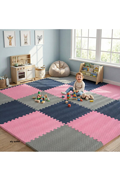 CARPAZAR 6 Parça Premium 50x50 Puzzle Mat - 100x150 cm Kurulumlu Oyun Spor Ma...