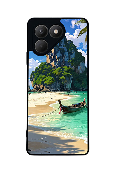 TECNO حافظة سوداء متوافقة مع Pova 7 Matte - سيليكون ناعم، واقي، غطاء ممتص للصدمات