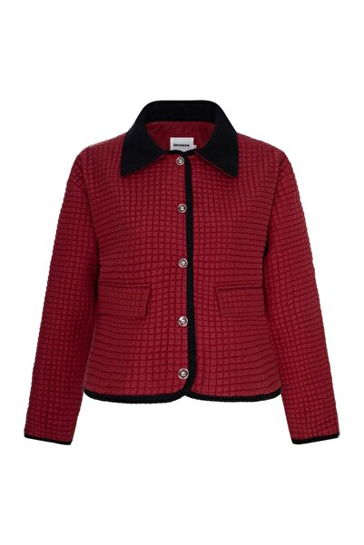 LACENOA Quilted Jacket Red