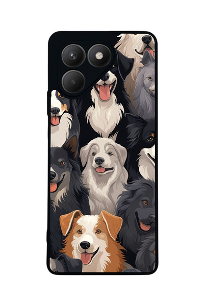 TECNO حافظة سوداء متوافقة مع Pova 7 Matte - سيليكون ناعم، واقي، غطاء ممتص للصدمات