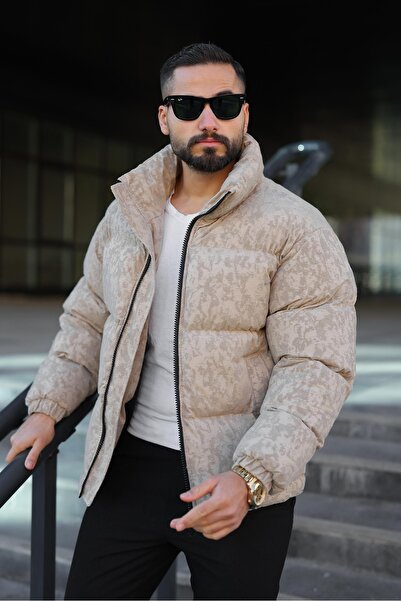 MİS MODA Jachetă de iarnă pentru bărbați, cu imprimeu flocat